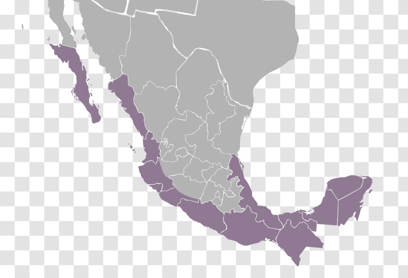 Mexico Central America Map - Americas - Secondlevel Domain Transparent PNG