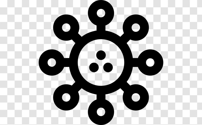 Biology Clipart Black And White Virus - Symmetry - Logo Transparent PNG
