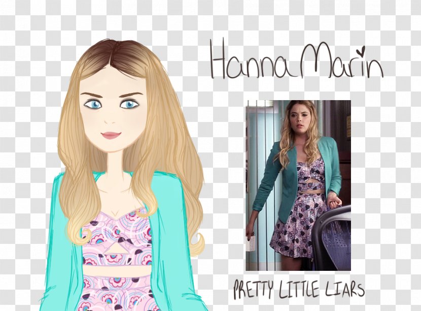 Hair Coloring Hanna Marin Art Long - Heart - Pretty Little Liars Transparent PNG