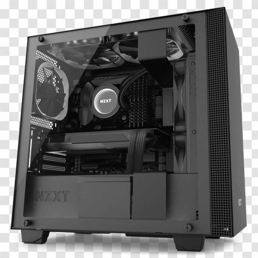 Computer Cases & Housings Power Supply Unit NZXT H400i Tower Black ATX - Microatx - Adaptive Learning Transparent PNG
