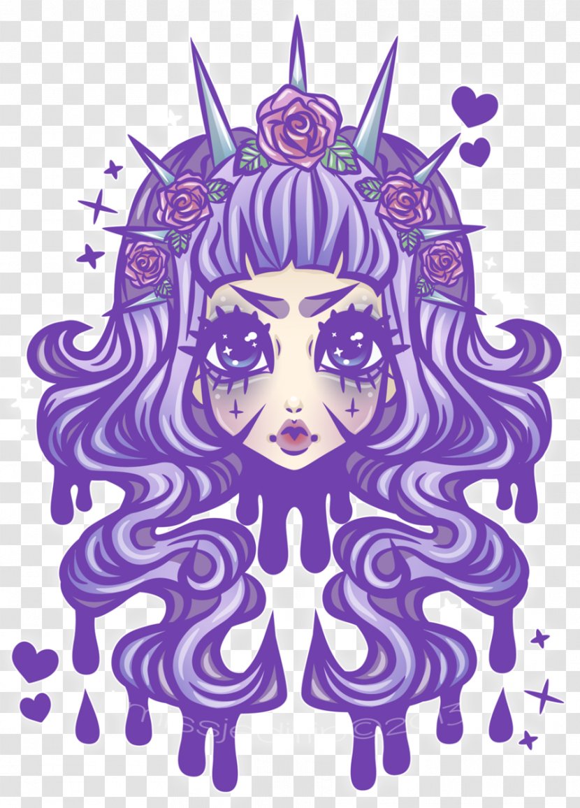 Purple Violet Symmetry Pattern Psychedelic Art Transparent PNG