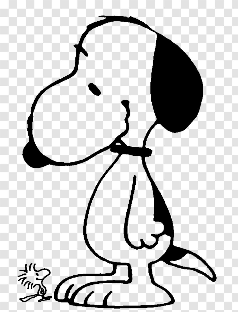 Snoopy Woodstock Charlie Brown Peanuts Fan Art - Monochrome Photography Transparent PNG