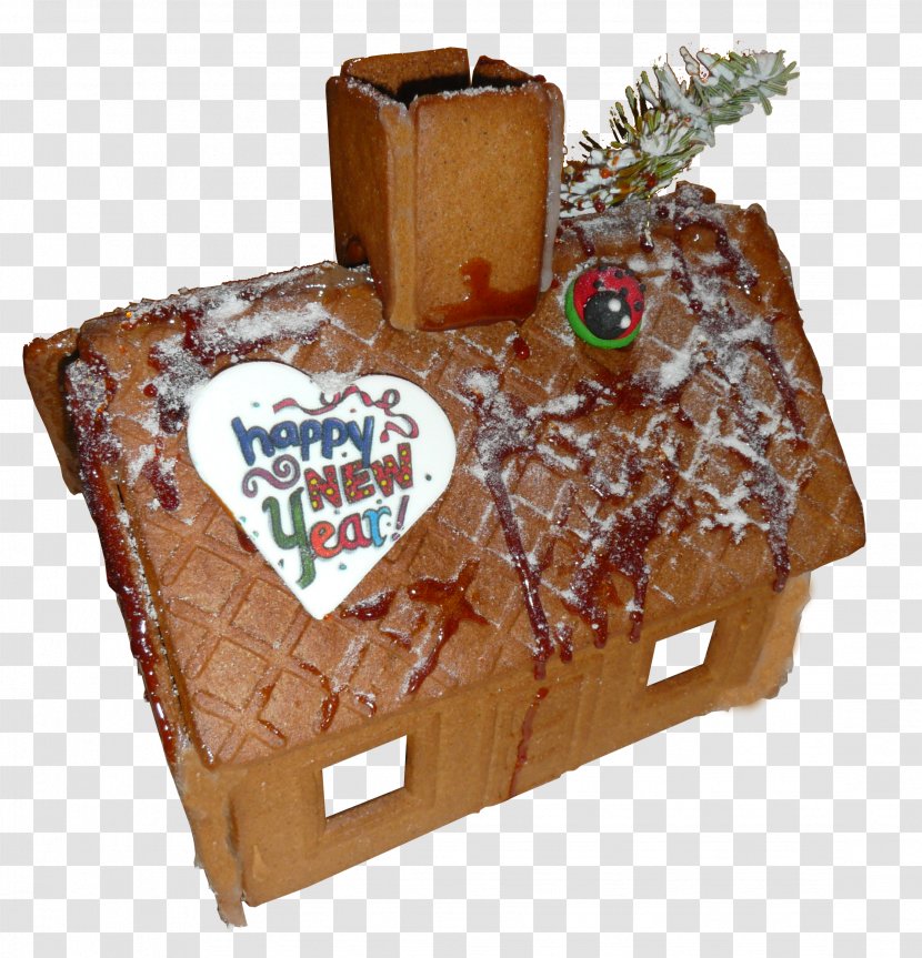 Lebkuchen Gingerbread House Chocolate Cake Torte - Man Transparent PNG