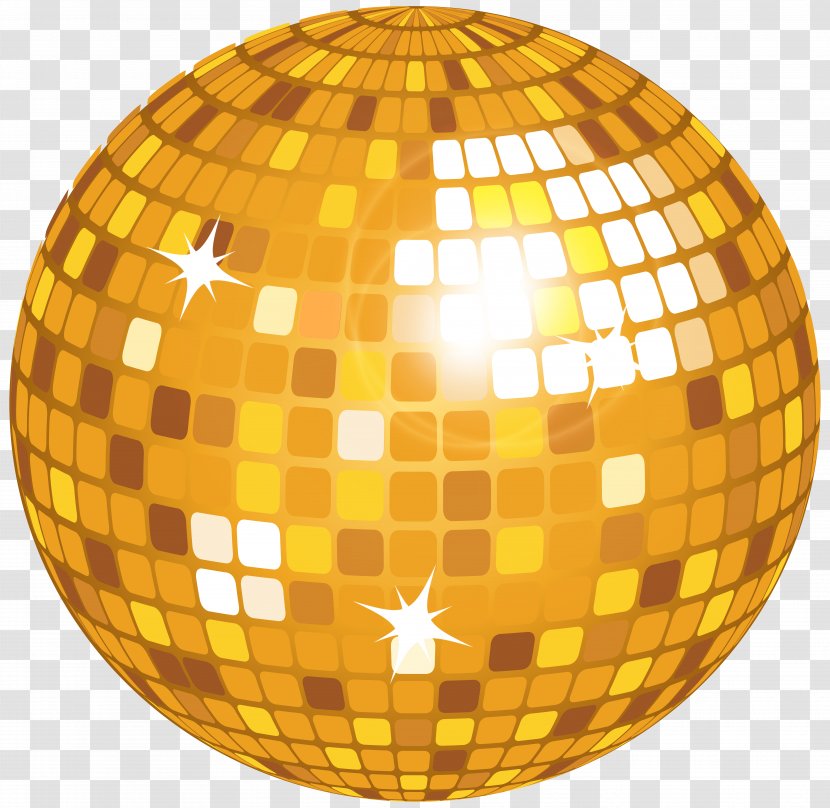Disco Drawing Clip Art - Flower - Yellow Ball Image Transparent PNG