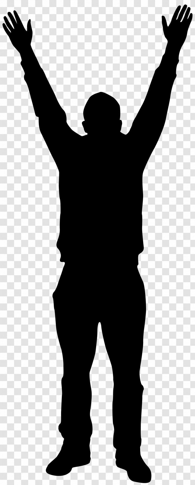 Silhouette Image Black And White Clip Art - Shadow - Gesture Transparent PNG