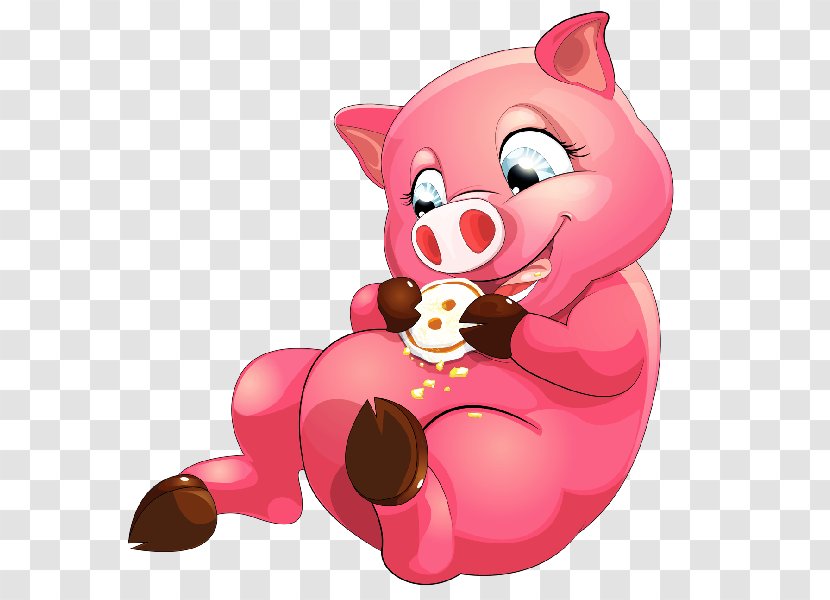 Pig Puppy Cuteness Giant Panda Clip Art - Heart Transparent PNG