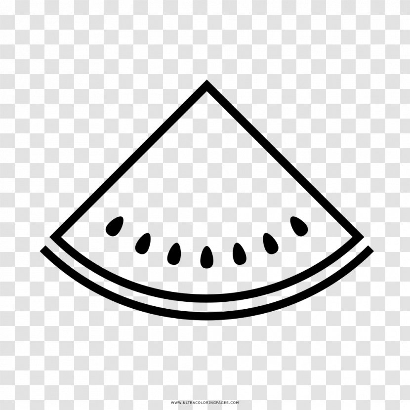 Coloring Book Drawing Watermelon Clip Art - Line Transparent PNG