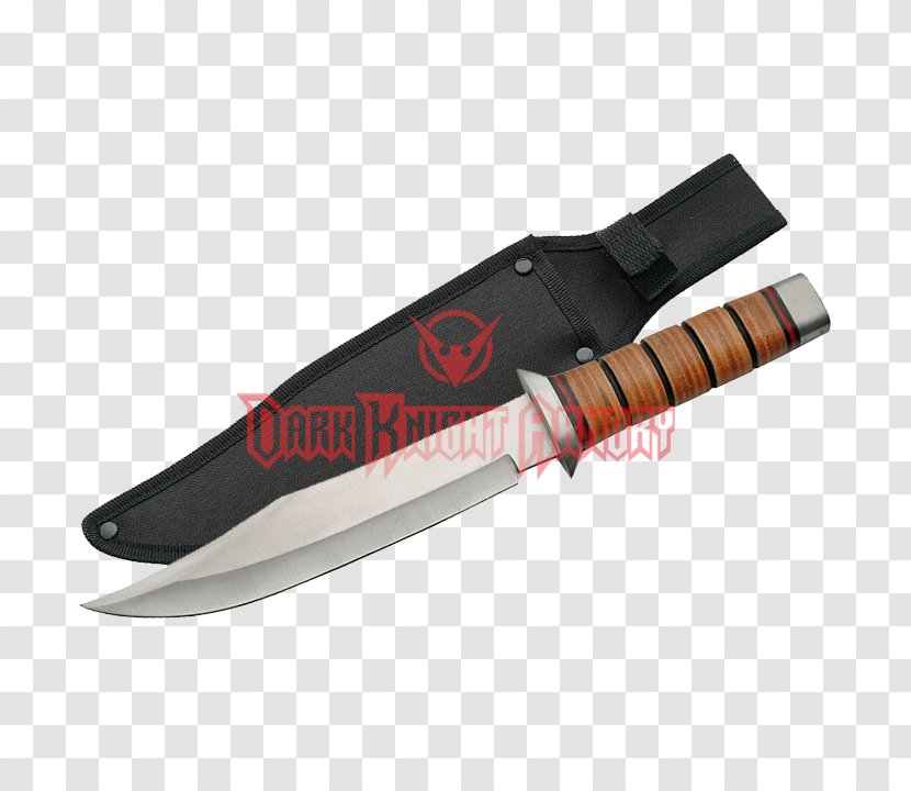Bowie Knife Hunting & Survival Knives Throwing Utility - Serrated Blade Transparent PNG