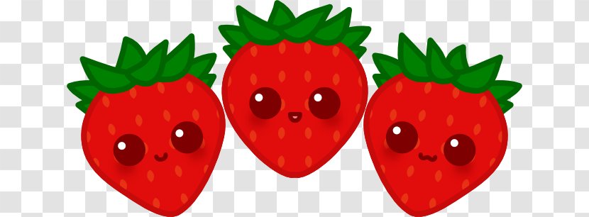 Strawberry Kavaii Clip Art - Orange Transparent PNG