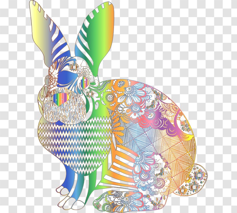 Easter Bunny Hare Rabbit T-shirt - No Button Transparent PNG