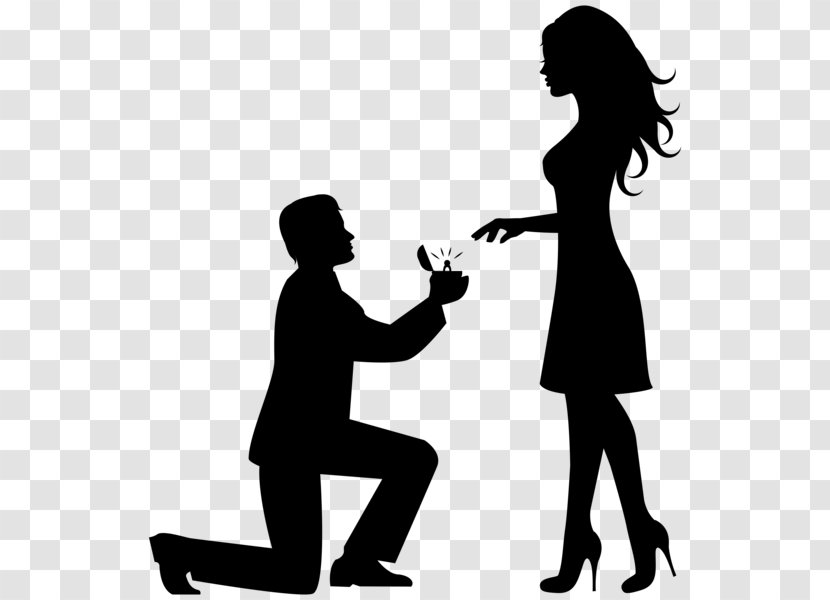 Marriage Proposal Wedding Engagement Dating - Couple Transparent PNG