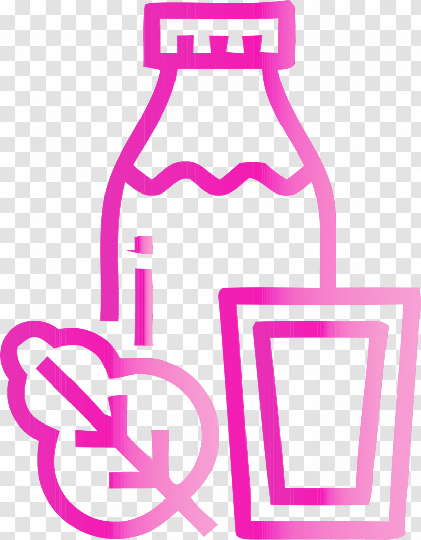 Pink Water Bottle Transparent PNG