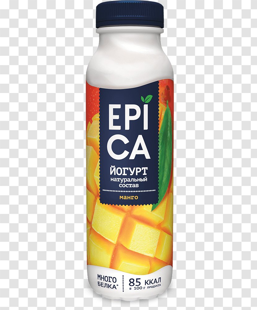 Dietary Supplement Passion Fruit Epica Mango - Flavor - Bottle Yogurt Transparent PNG