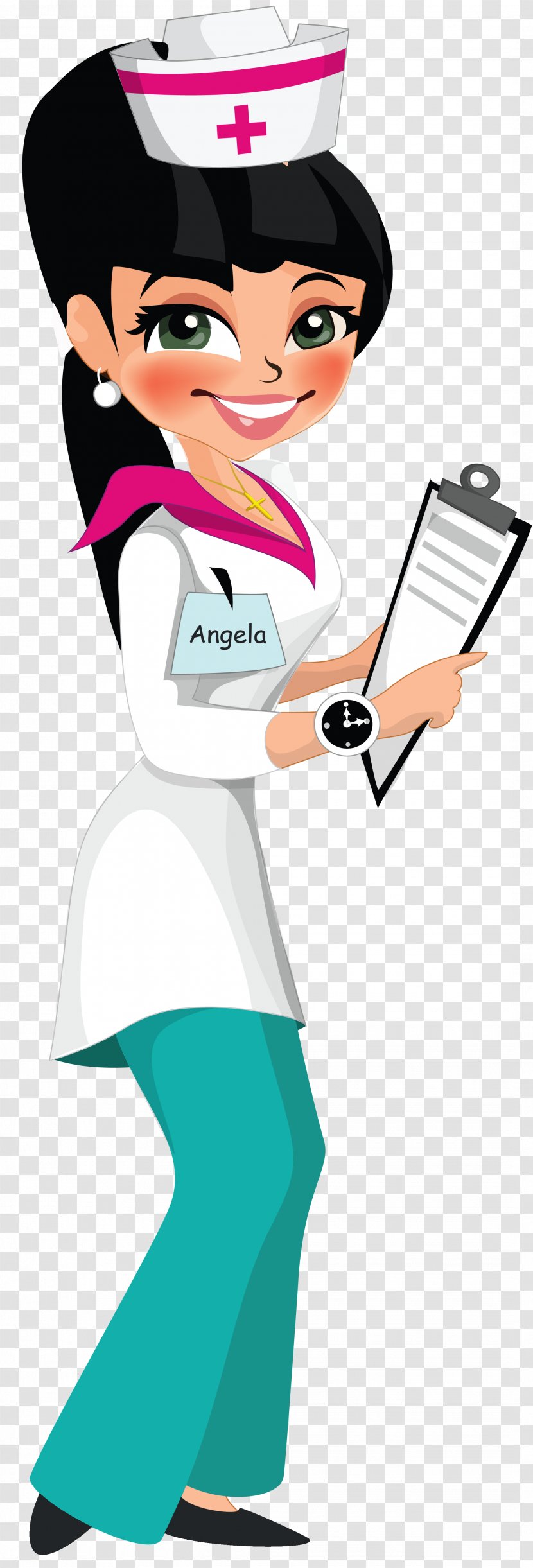 Nursing Cartoon Drawing Clip Art - Watercolor - Doctor Transparent PNG