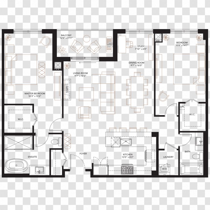 Floor Plan Site House - Table Transparent PNG