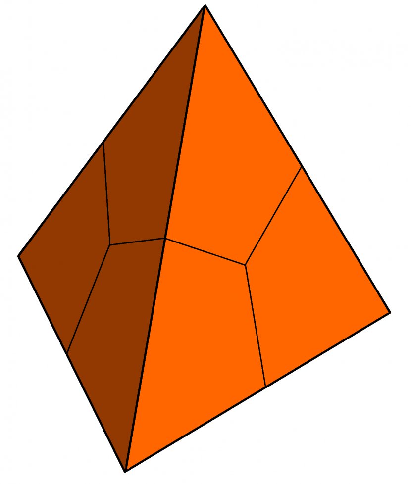 Triangle Point Pyramid - Orange Transparent PNG
