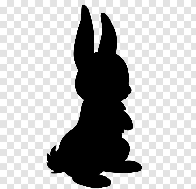 Silhouette Clip Art Christmas Day Nativity Scene Image - Blackandwhite - Rabbit Transparent PNG