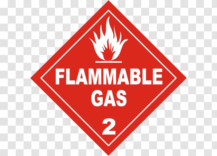 HAZMAT Class 2 Gases Combustibility And Flammability Dangerous Goods 3 Flammable Liquids - Placard - Flamable Transparent PNG