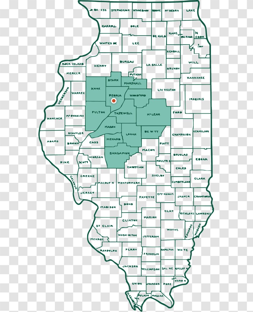 Illinois Line Point Angle Land Lot - Main And Collateral Channels Map Transparent PNG