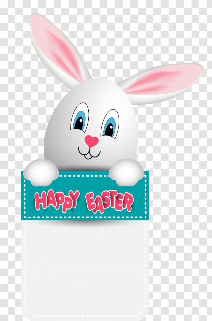 Easter Bunny Clip Art - Egg - Happy With Clipart Image Transparent PNG