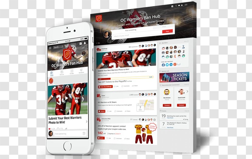 Sports Team Smartphone Advertising - Multimedia - Uniform Muckup Transparent PNG