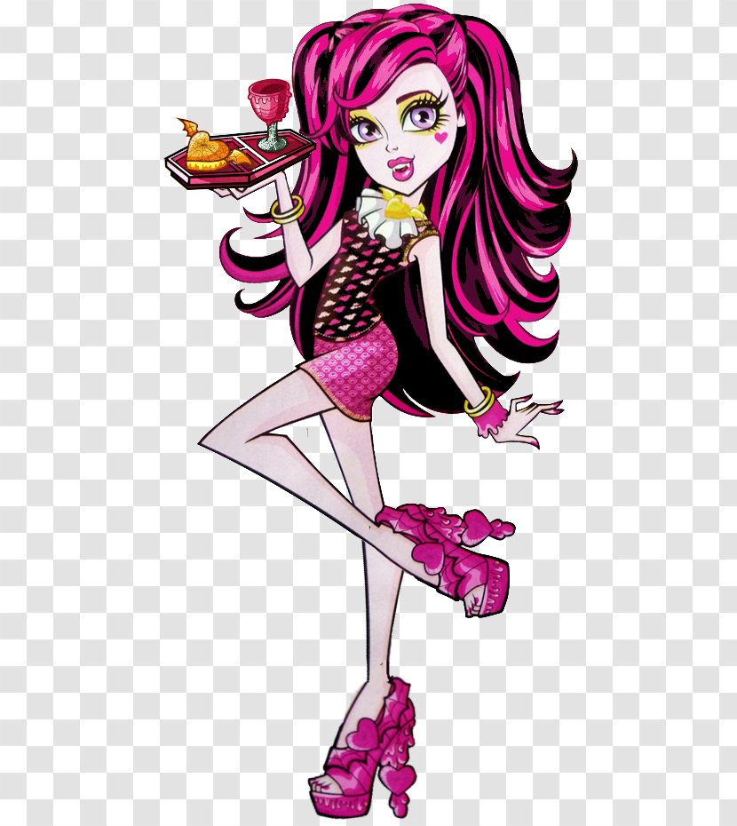 Monster High Draculaura Doll Frankie Stein Barbie - Watercolor Transparent PNG