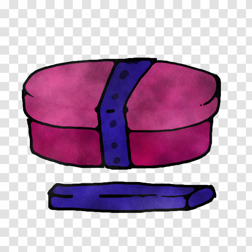 Rectangle Purple Fashion Headgear Transparent PNG