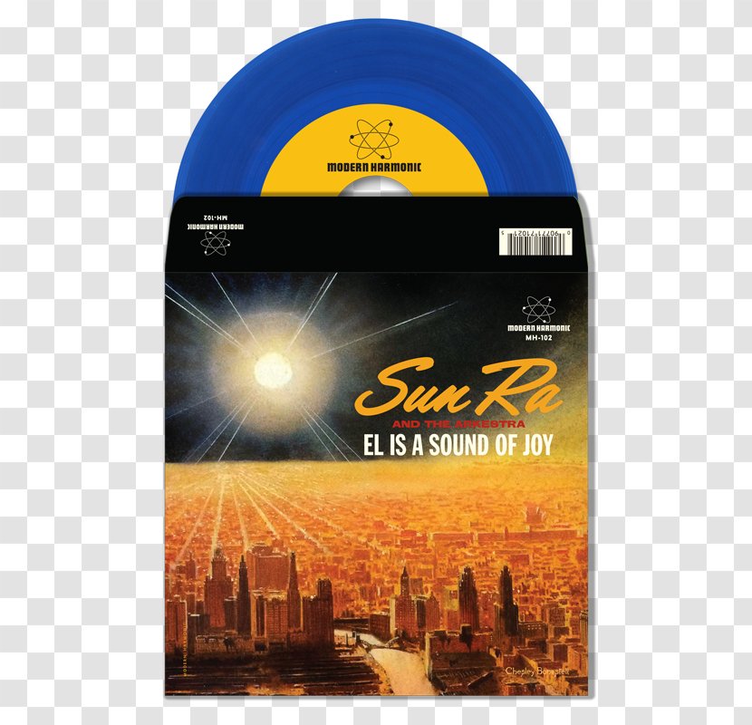 El Is A Sound Of Joy Phonograph Record Black Sky And Blue Moon The Sun Ra Arkestra - Watercolor - SAXOPHONIST Transparent PNG