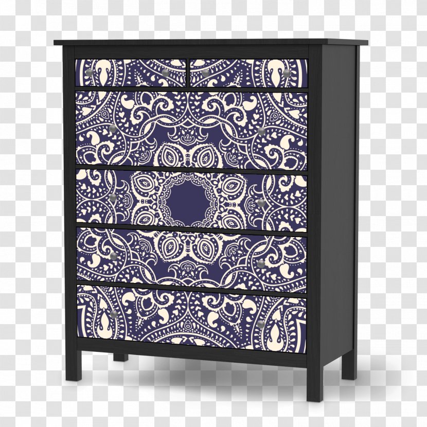 Drawer Bedside Tables Hemnes Commode Armoires & Wardrobes - Buffets Sideboards - Blue Mandala Transparent PNG