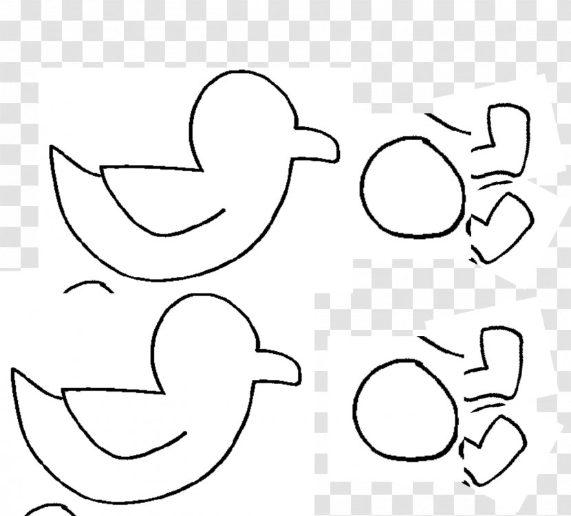 Clip Art /m/02csf Drawing Line Thumb - Flower - Daffy Duck Transparent PNG