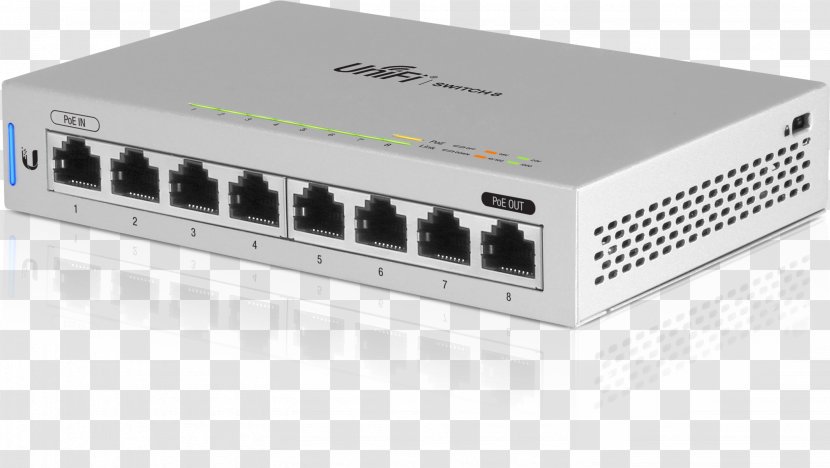 Network Switch Power Over Ethernet Gigabit Ubiquiti Networks Port - Wireless Access Point Transparent PNG