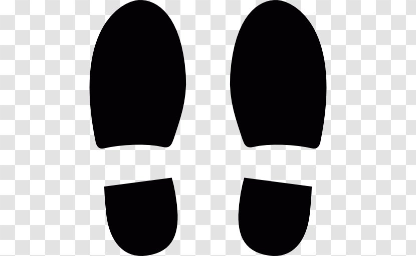 Footprint Shoe Barefoot - Black Transparent PNG