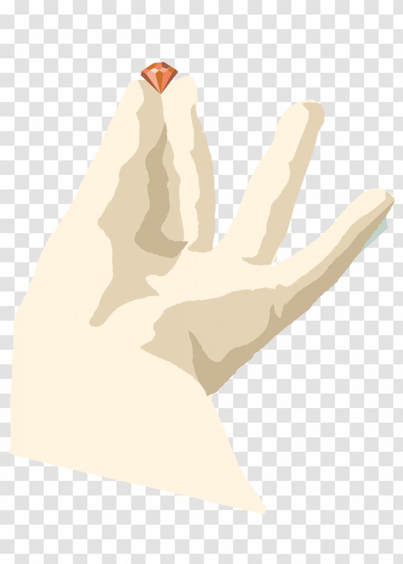 Ruby Euclidean Vector Jewellery Gemstone - Product Design - A Hand With Transparent PNG