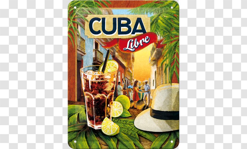 Rum And Coke Cocktail Cuban Cuisine - Bacardi - Cuba Transparent PNG
