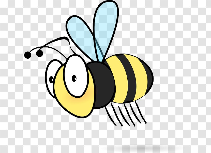 Honey Bee Drawing Clip Art - Cartoon - Bugs Flying Cliparts Transparent PNG