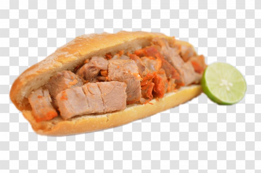 Torta Ahogada Bánh Mì Carnitas Fast Food - Breakfast Sandwich Transparent PNG