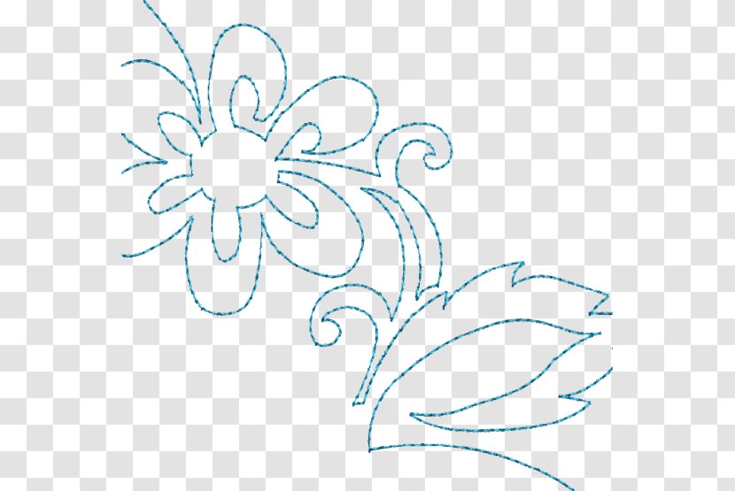 Floral Design Art Machine Embroidery Flower - Drawing - Continuous Gorgeous Flowers Transparent PNG