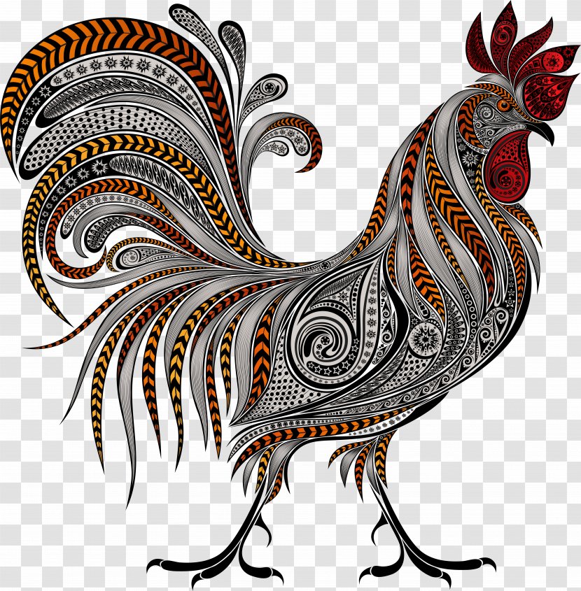 Rooster Clip Art - Chinese New Year Transparent PNG