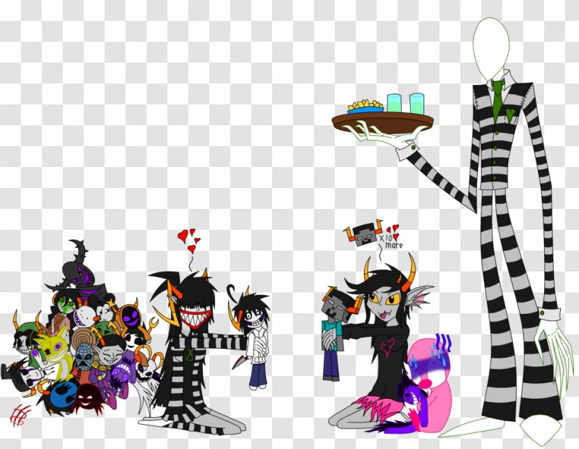 Minecraft Slenderman Herobrine Creepypasta Jeff The Killer - Cartoon Transparent PNG