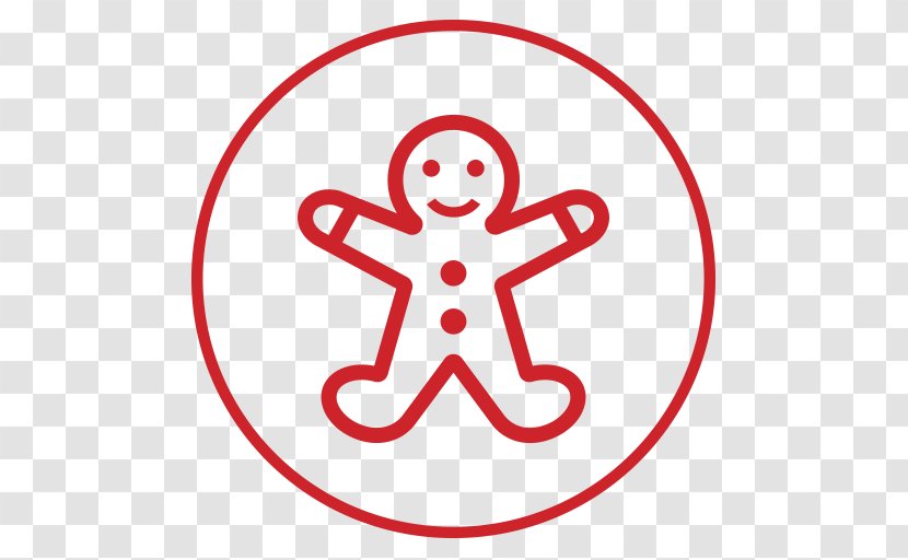 Gingerbread Man Christmas Biscuits - Area Transparent PNG