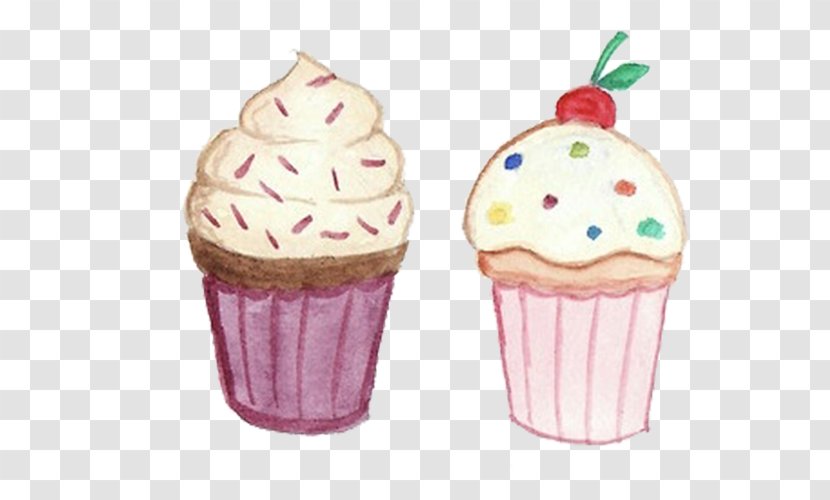 Cupcake Birthday Cake Muffin Food - Color Ice Cream Transparent PNG