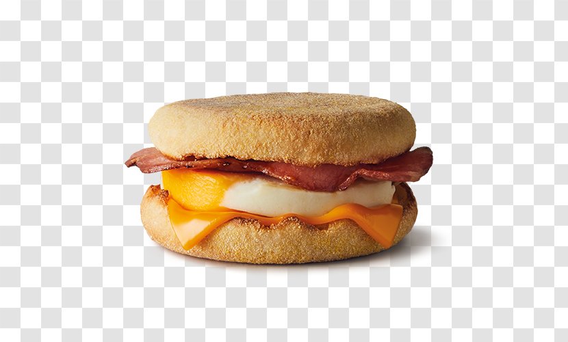 Breakfast Sandwich Cheeseburger English Muffin Bacon - Veggie Burger Transparent PNG