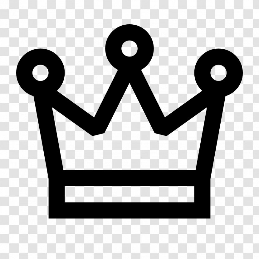 Crown - Black And White - Logo Transparent PNG