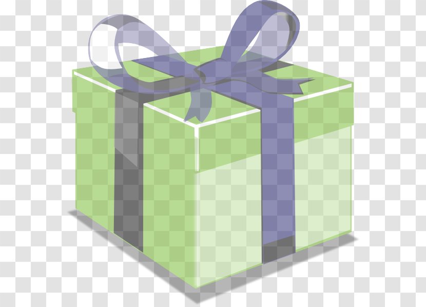 Green Ribbon Purple Clip Art Box - Carton Party Favor Transparent PNG
