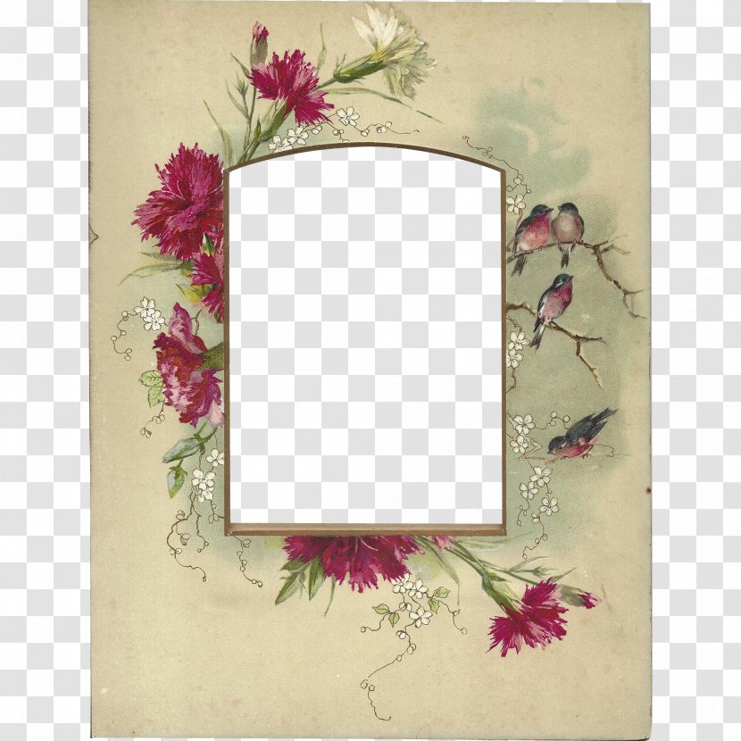 Floral Design Picture Frames Rectangle - Flower Transparent PNG