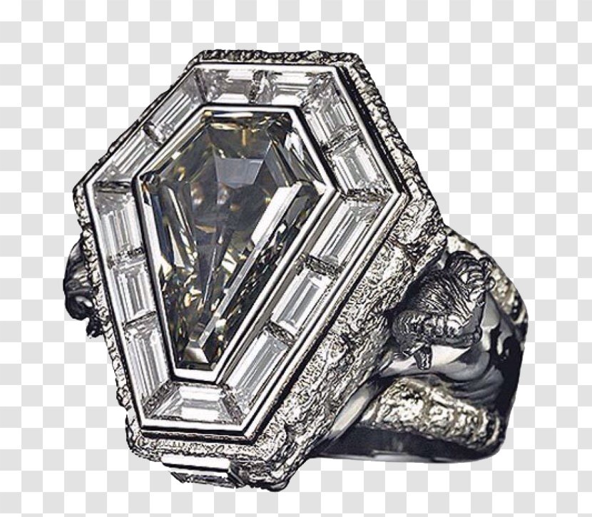 Ring Diamond Jewellery Carbonado - Bling - Geometric Black Big In Kind Promotion Transparent PNG