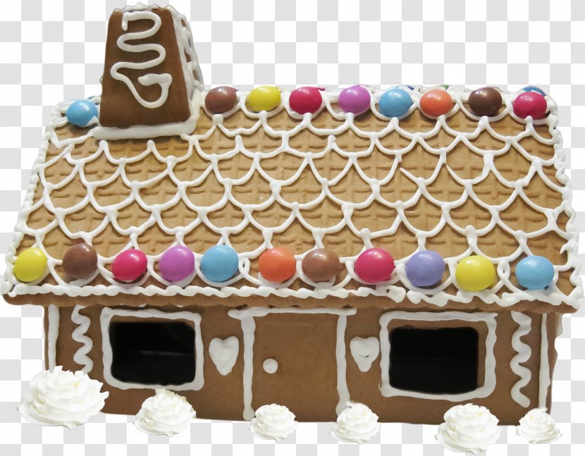 Gingerbread House Chocolate Cake Christmas Torte Hut - Beautiful Brown Cabin Transparent PNG