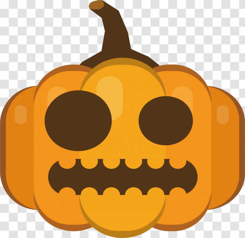 Jack-o'-lantern Pumpkin Calabaza Eye Clip Art - Head With Small Eyes Transparent PNG