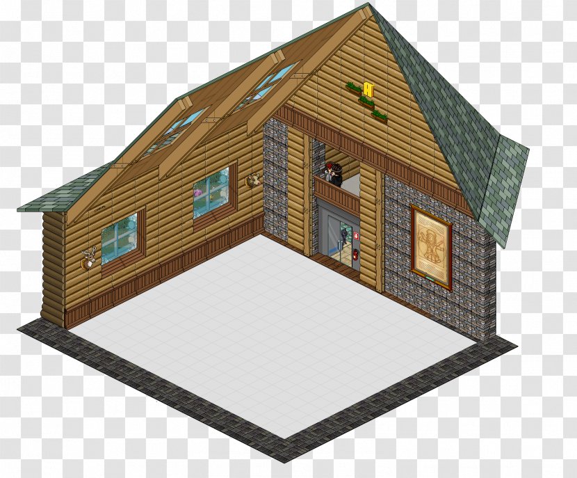 Habbo House Room Desktop Wallpaper - Cottage Transparent PNG