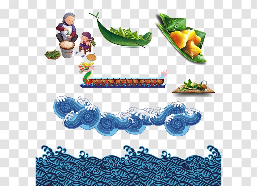 Zongzi Dragon Boat Festival U7aefu5348 Bateau-dragon - Material - Element Transparent PNG